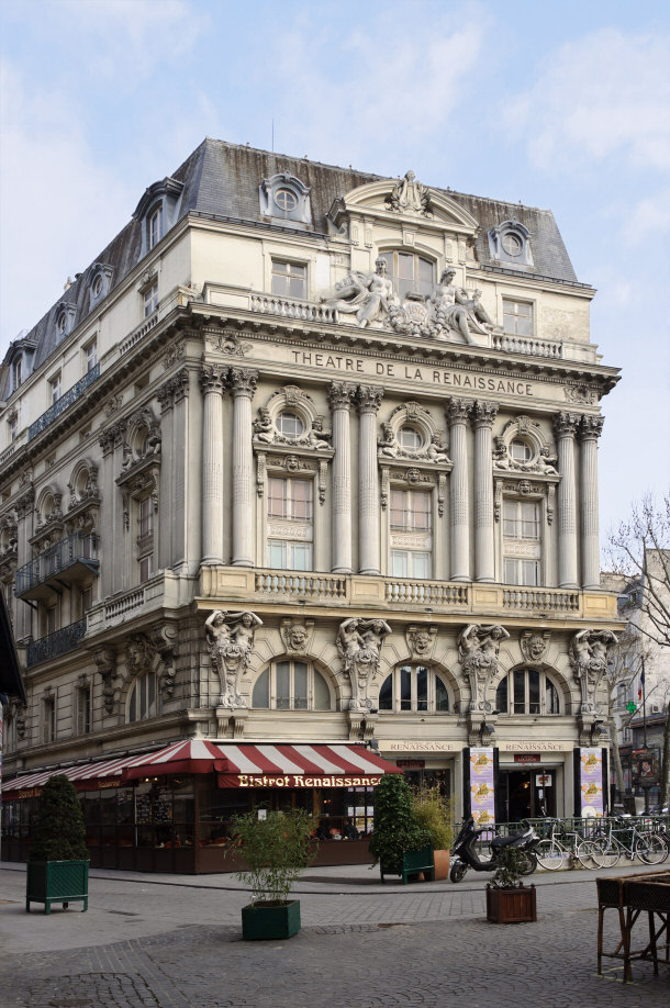  Theatre de la Renaissance in Paris, France Present Day