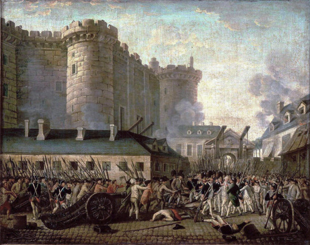 Storming of the Bastille and Arrest of the Governor M. de Launay - July 14, 1789