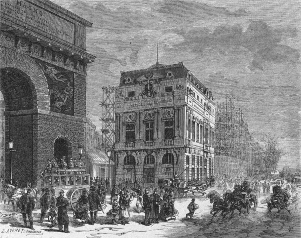 Theatre de la Renaissance in 1873 - Paris