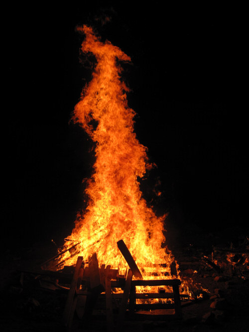 massive bonfire