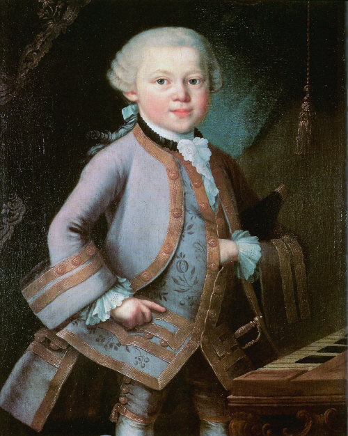 Renowned Child Prodigy, Wolfgang Amadeus Mozart as a Boy
