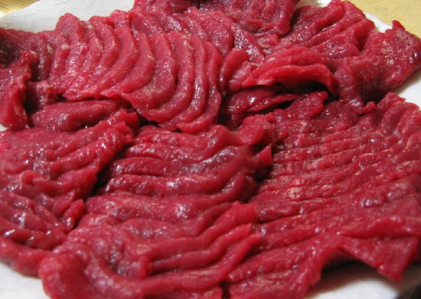 Raw Horsemeat is Called Basashi in Japanese Culture
