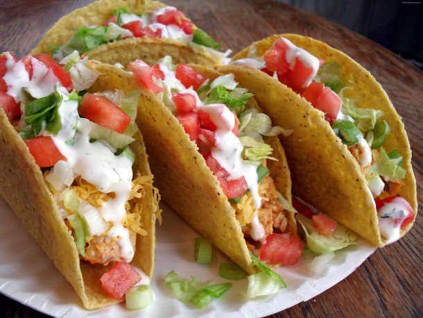 Tacos Stuffed with Grilled Chicken
