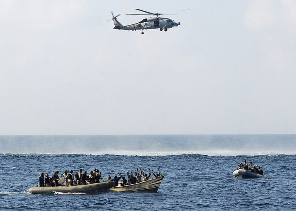 U.S. Navy Arresting Alleged Pirates in the Red Sea