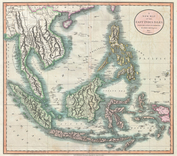 Map of South East India Isles