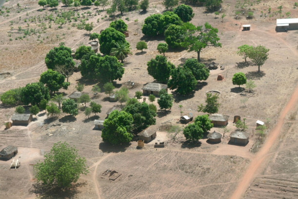 Typical Village in Central African Republic