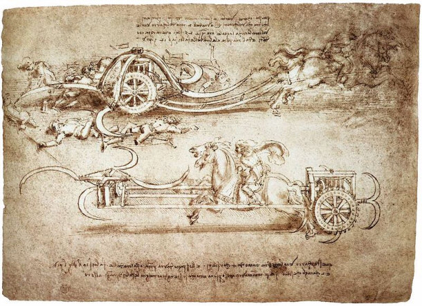 Da Vinci assualt chariot schematic