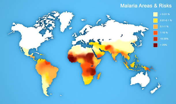 Malaria Disease Spread Map