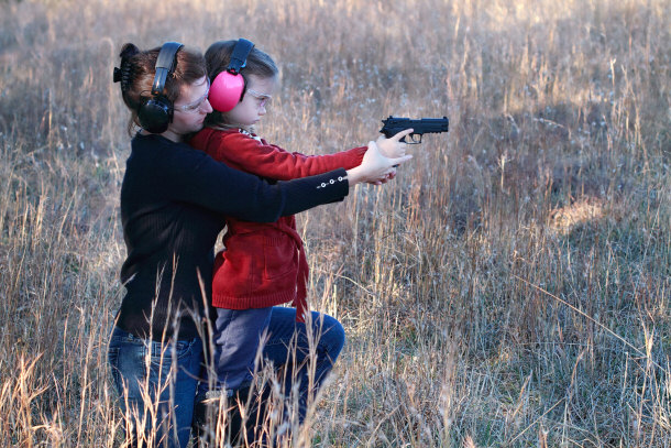 mother and daughter shooting