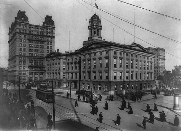 Borough Hall and Subway Entrance, Brooklyn, NY 1908