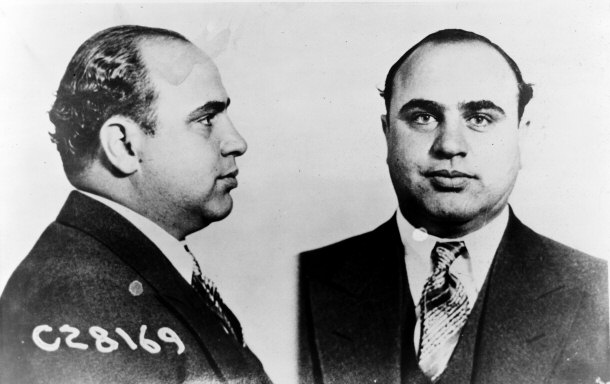  al capone gangster June 1931 - Capone is Sent to Prison - This is the U.S. Department of Justice Photo: