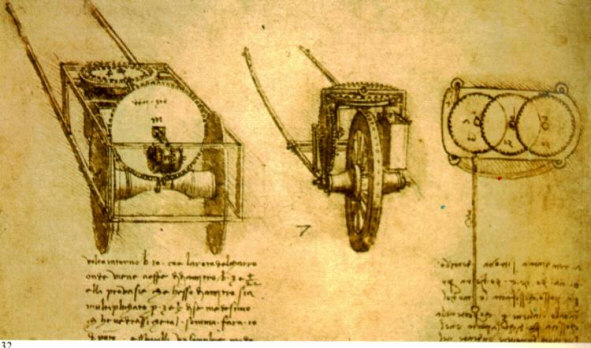 Archimedes created the first odometer