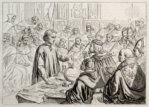 Columbus Showing His Projects to Salamanca Council