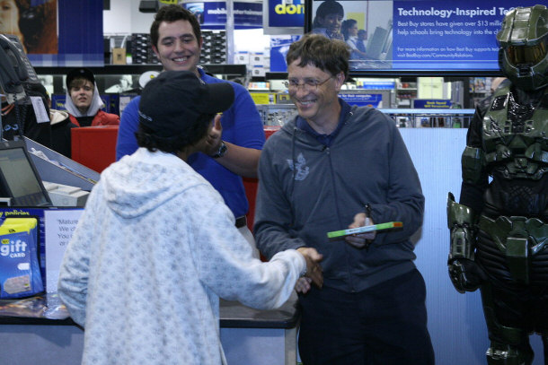 Bill Gates at the 2007 Halo 3 Launch