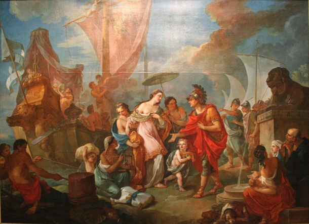 Julius Caesar Greeting Cleopatra