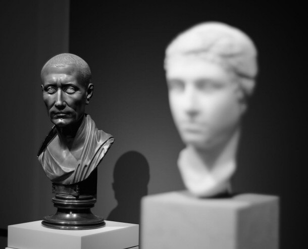 Julius Caesar Looking Towards bust of Cleopatra