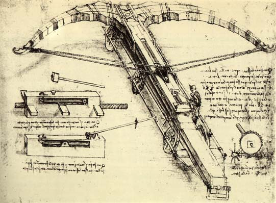 Leonardo Da Vinci Drew Plans for a Giant Crossbow