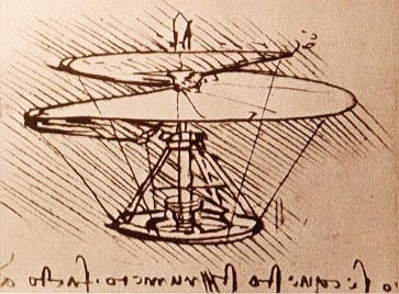 The flying screw, Leonardo's Helicopter