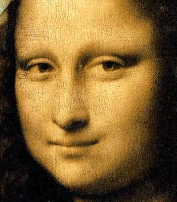 Old oil painting by Leonardo Da Vinci