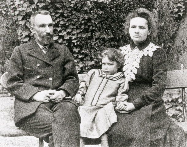 Pierre, Irene, and Marie Curie