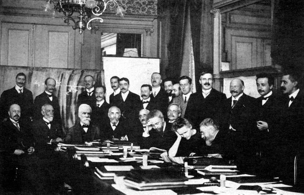 1911 Solvay Conference - Curie is Sitting at the Table