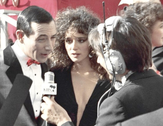 Reubens (left) at the 1988 Academy Awards