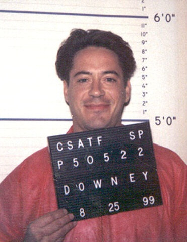 California Department of Corrections Photo of Downey Jr. in 1999