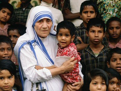 Mother Teresa helped children