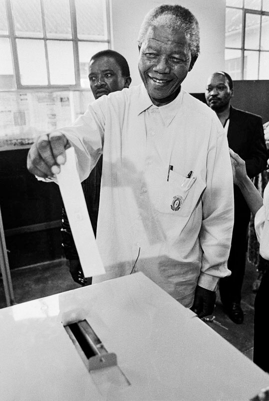 Nelson Mandela was South Africa's first black president