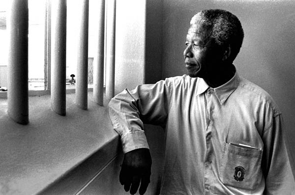Nelson Mandela returned to Robben Island Prison to try to free prisoners