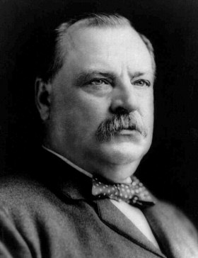 Grover Cleveland was widowed
