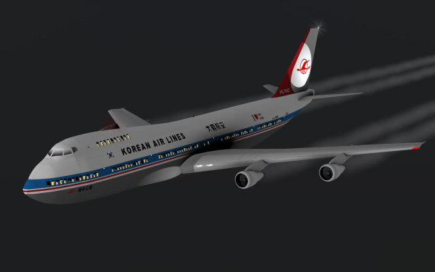 Artist's rendition of HL7442, the KAL 747 lost during Flight 007.
