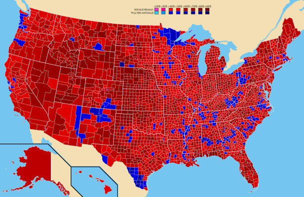 Ronald Reagan received the most electoral votes ever