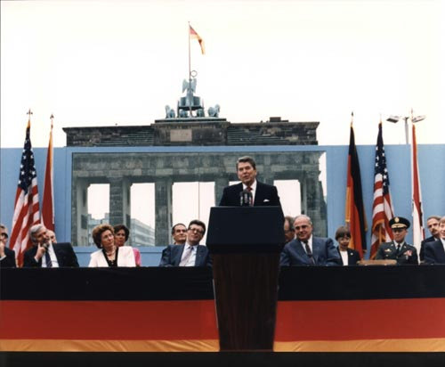 Ronald Reagan's Tear Down This Wall Speech was in support of taking down the Berlin Wall