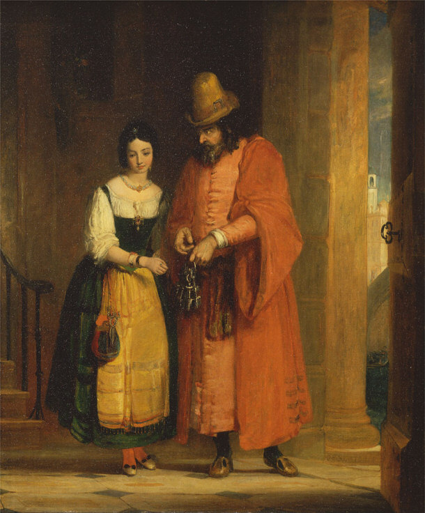 Shylock and Jessica from the 'Merchant of Venice'