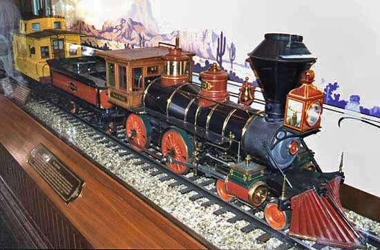Miniature model of Walt's first railroad, Lilly Belle