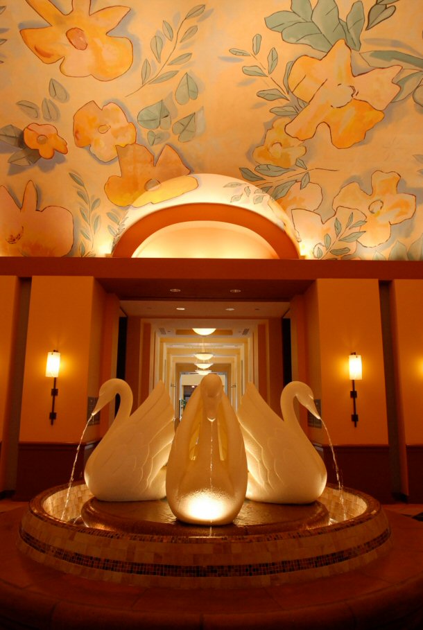 Walt Disney World Swan Hotel Lobby with Fountain