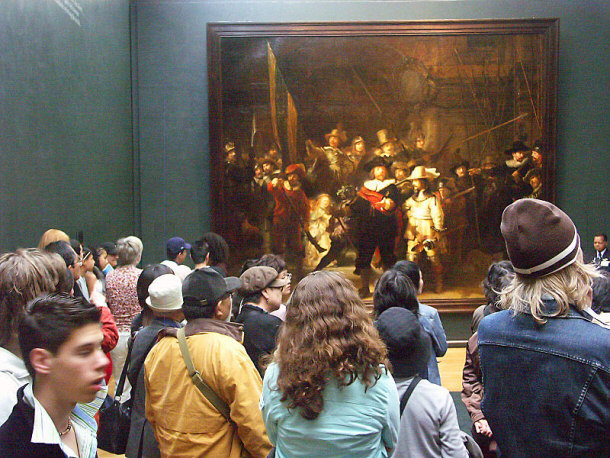 Rembrandt's The Night Watch On Display in the Fragment Building