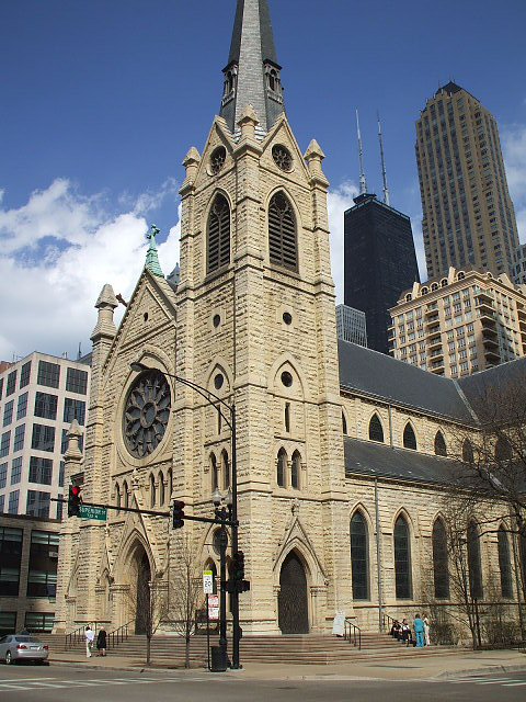 The Holy Name Cathedral in Chicago, IL.
