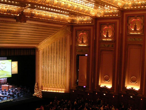 Inside the Lyric Opera House in Chicago, IL.