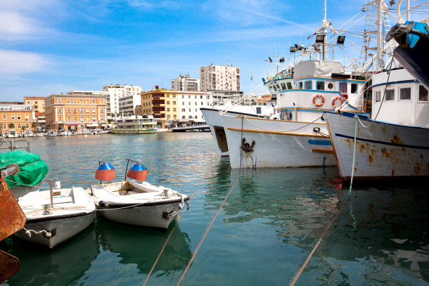 Fishing Boats in the Port of Zadar