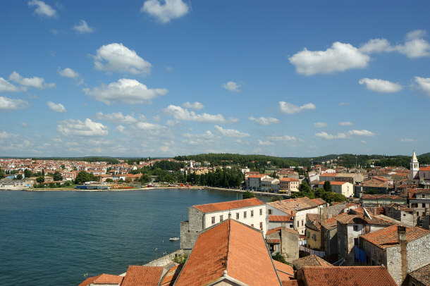 Roofs of Porec on a Sunny Day