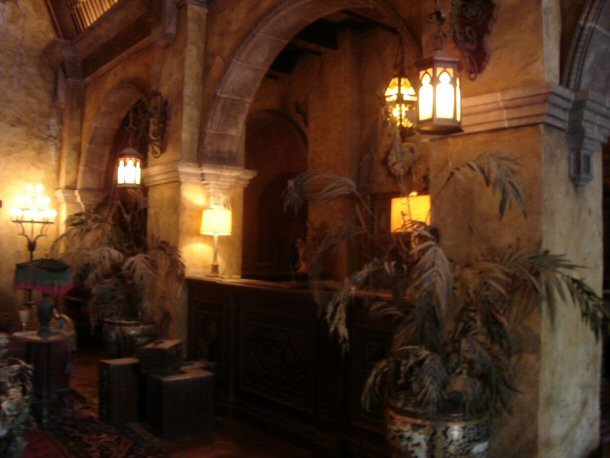 Tower of Terror Lobby in Disney World. 