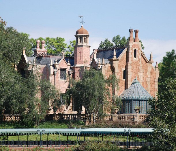 The Haunted Mansion in Disney World.
