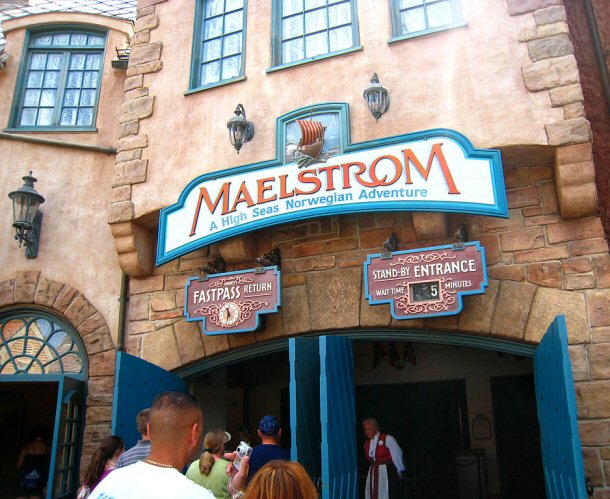 Maelstrom Entrance in Disney World. 