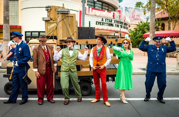 Go to Hollywood Boulevard in Disney's Hollywood Studios to check out some of the 'Streetsmophere' performers, you will never see the same street performance twice.