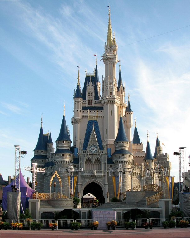 Top 15 Fun Things to Do at Disney Worlds Magic Kingdom. Featured is Cinderella's Castle, the icon for Disney's Magical Kingdom.