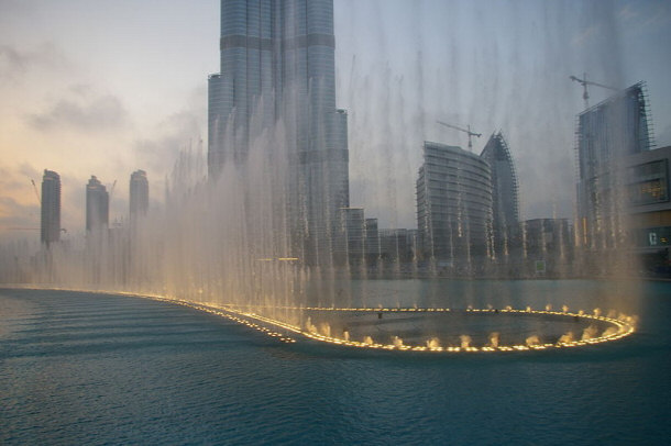 Fountain in Front of Burj Khalifa
