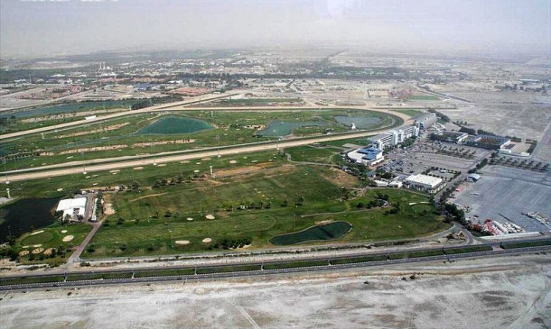 Aerial View of the Nad Al Sheba Racecourse