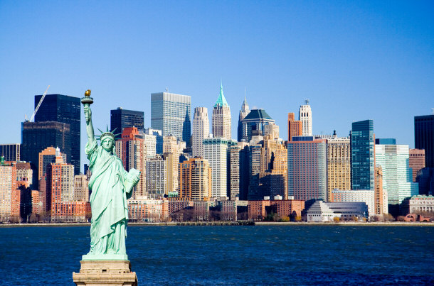 New York City New York Harbor Statue of Liberty